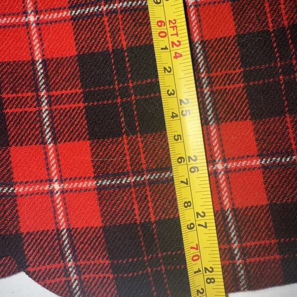 Vintage 60s Pendleton Blazer Womens 18 Virgin Wool Tartan Plaid Two Button - Picture 7 of 10